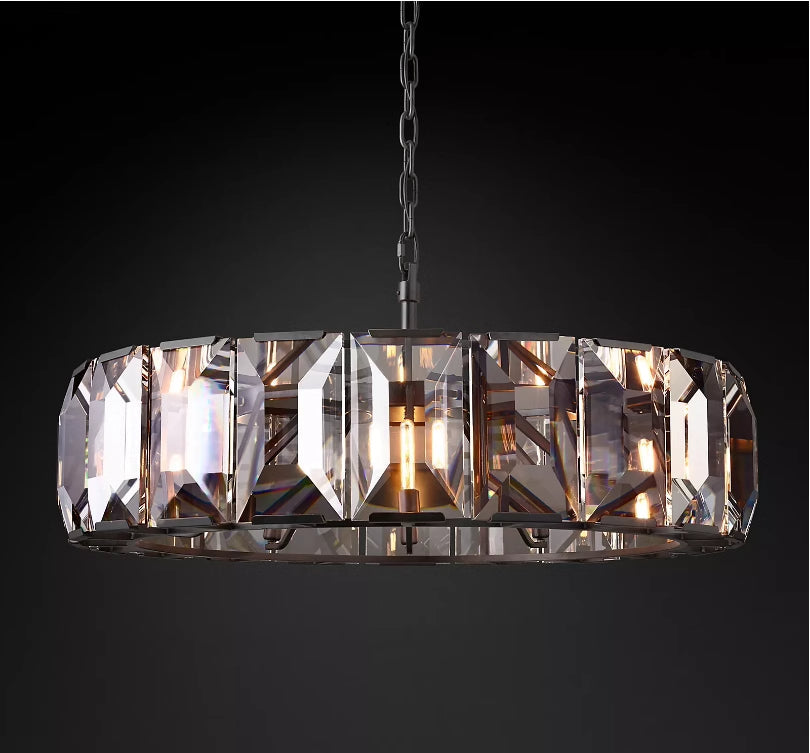 Harlew Multicurve Crystal Round Chandelier