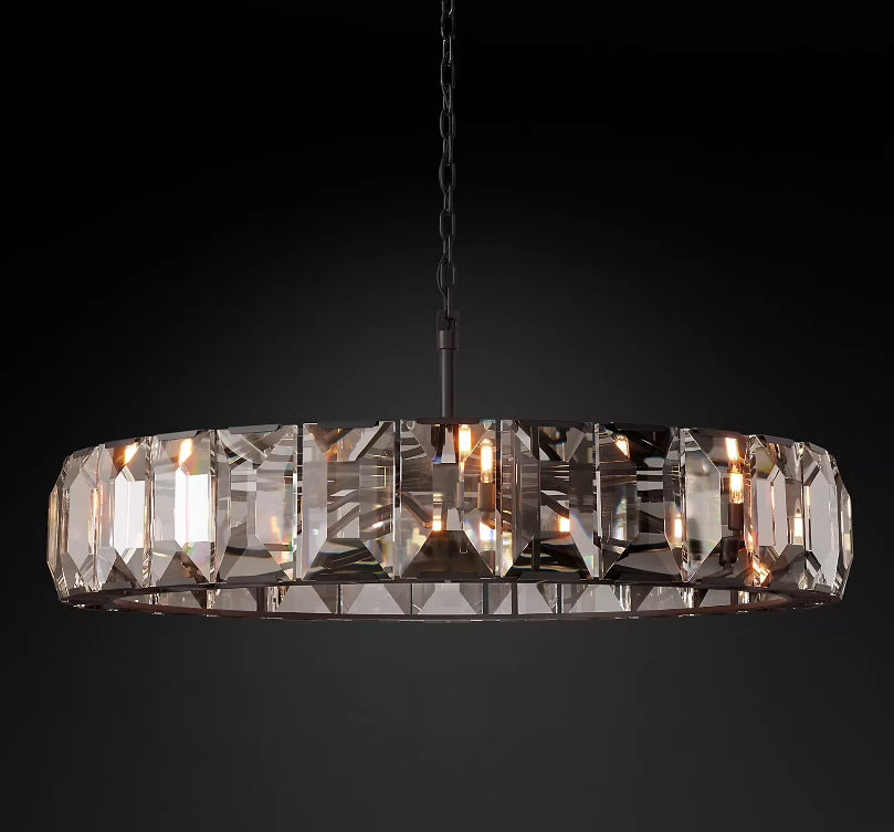 Harlew Multicurve Crystal Round Chandelier