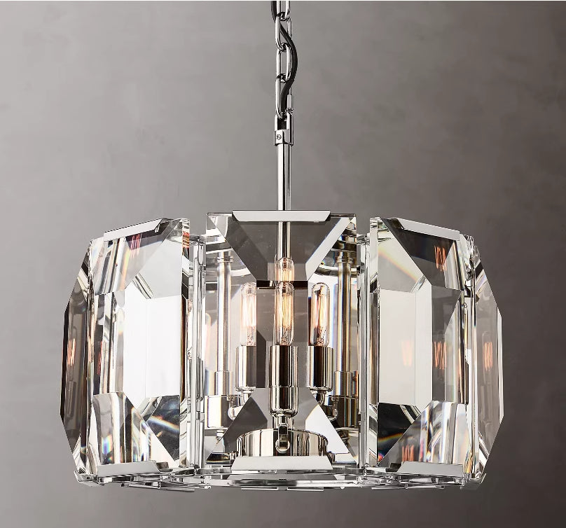 Harlew Multicurve Crystal Round Chandelier