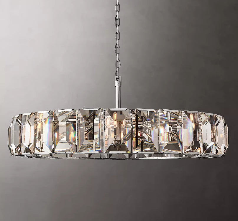 Harlew Multicurve Crystal Round Chandelier