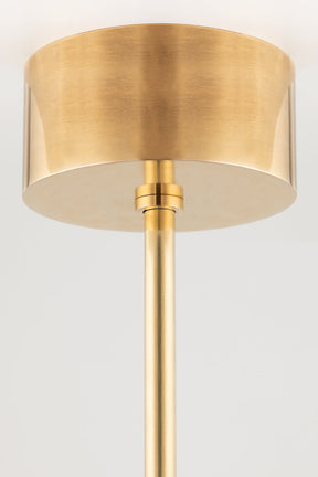 Aria Saturn Modern Brass Chandelier