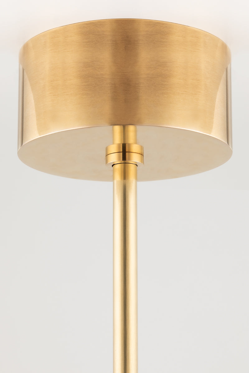 Aria Saturn Modern Brass Chandelier