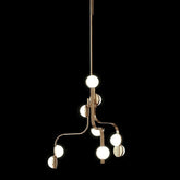 Neoclassicism 9-Light Modern Brass Chandelier - Lobmeyr