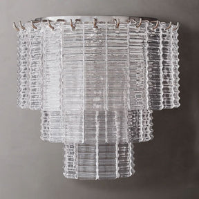 Sirene Clear Smoke Glass Wall Sconce