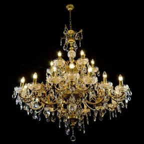 Aria Sirius 24 Crystal Chandelier (Gold)