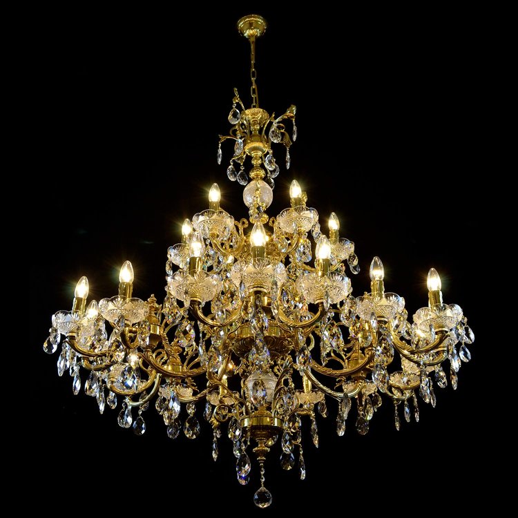 Aria Sirius 24 Crystal Chandelier (Gold)