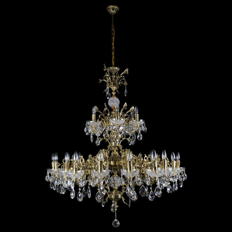 Aria Sirius 24 Crystal Chandelier (Gold)