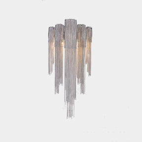 Sophian Aluminum Chain Tassel Wall Sconce