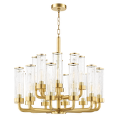 Soriano Modern Brass Chandelier - 1732-AGB-CE - Hudson Valley