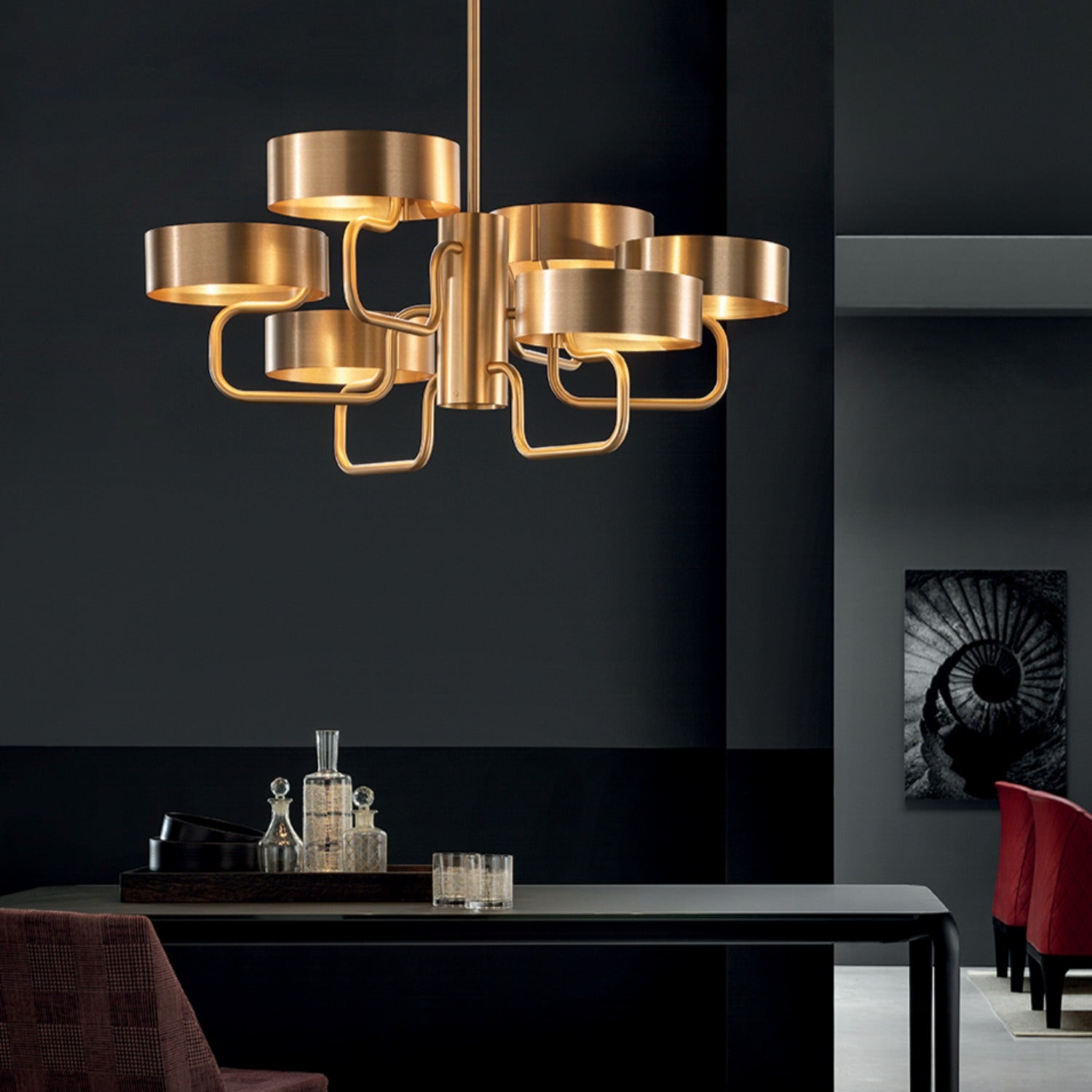 Sound S6 | 6-Light Modern Chandelier - Masiero