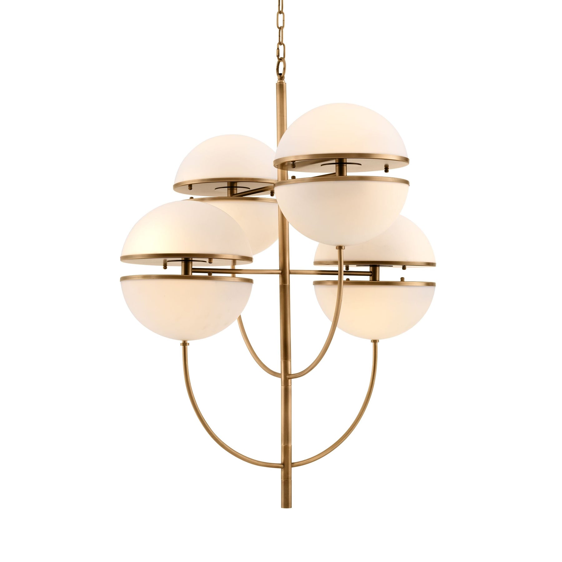 Spiridon Modern Brass Chandelier