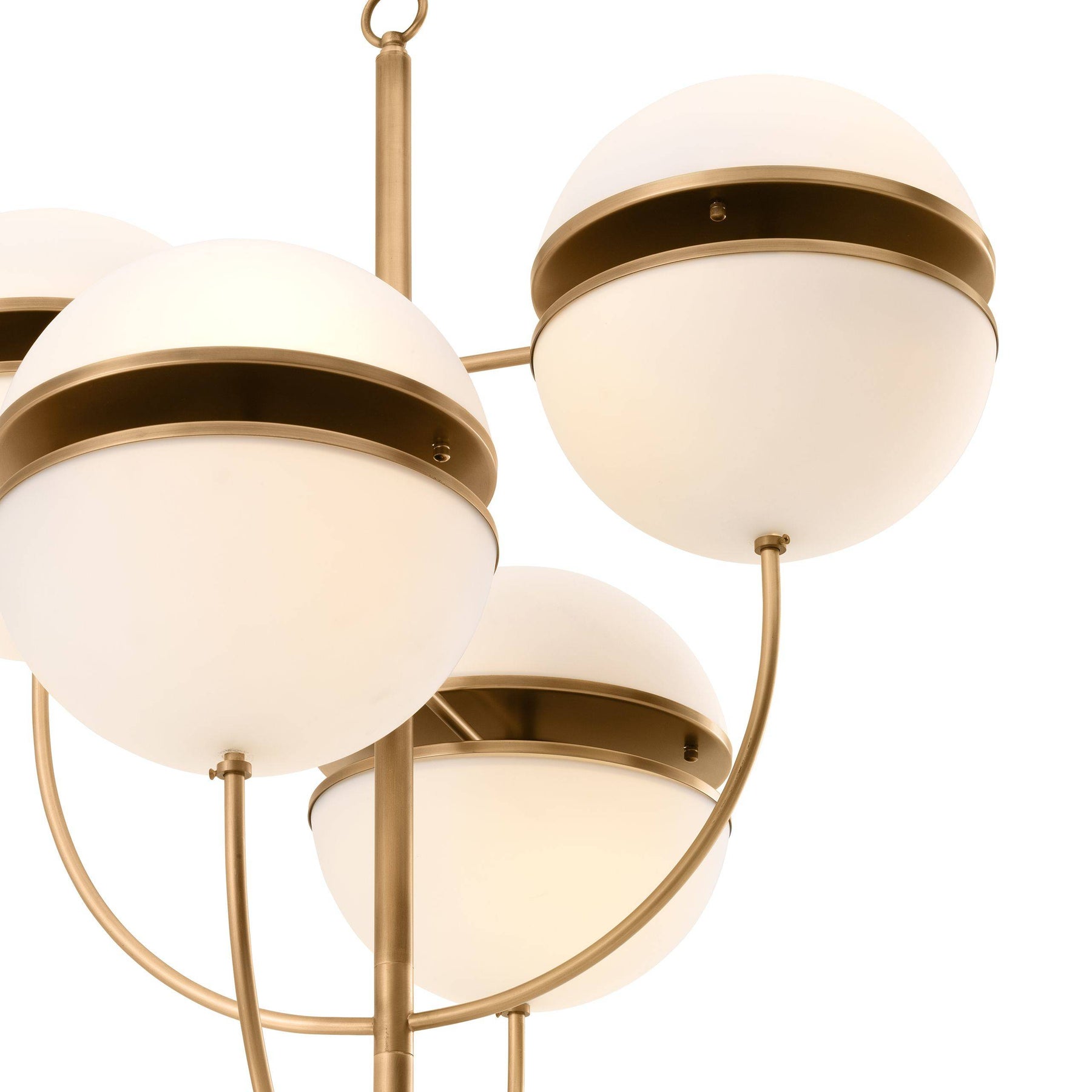 Aria Spiridon Modern Brass Chandelier