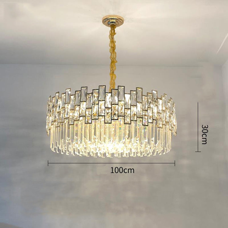 Palo clear Crystal Round Chandelier