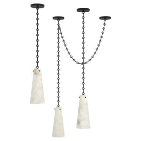 Charlene Marble Modern 3-Light Chandelier