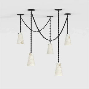 Charlene Marble Modern 5-Light Chandelier