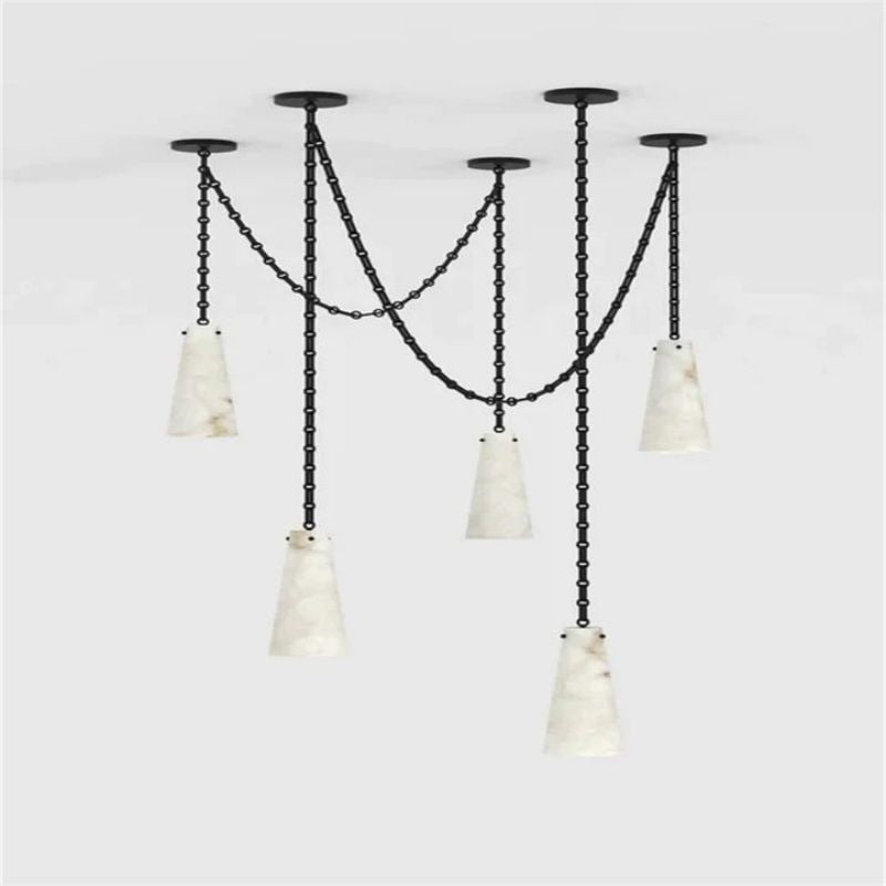 Charlene Marble Modern 5-Light Chandelier