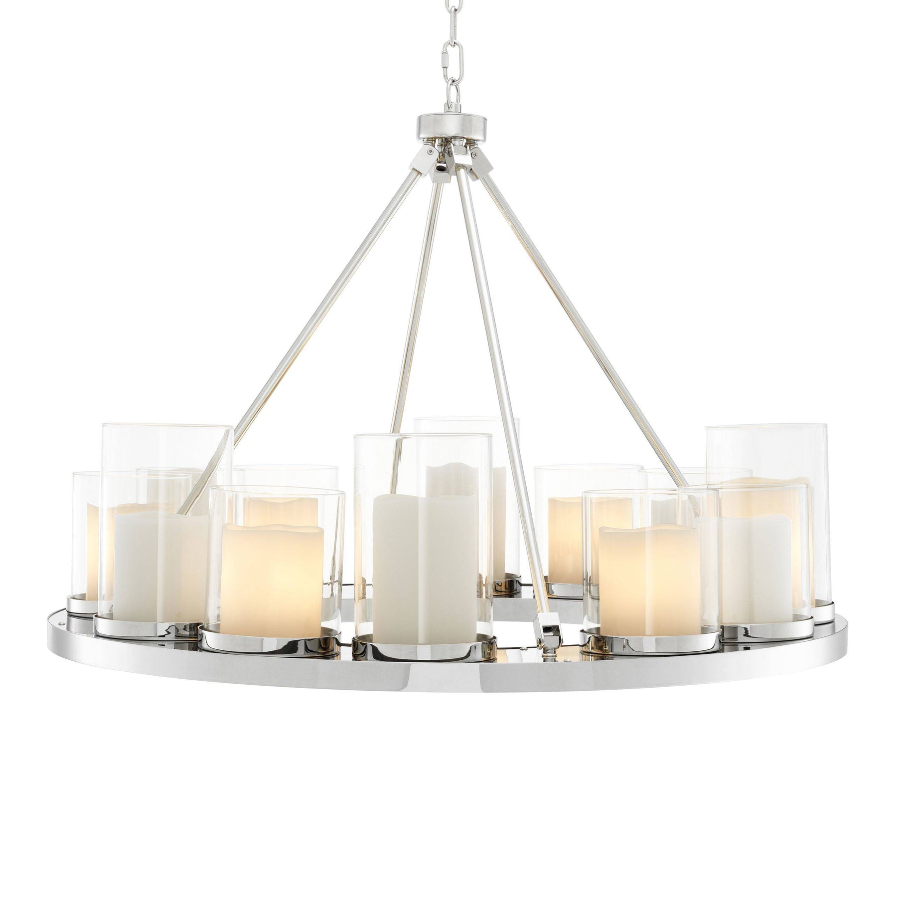 Summit Ring Modern Chandelier - Steel