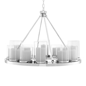 Summit Ring Modern Chandelier - Steel