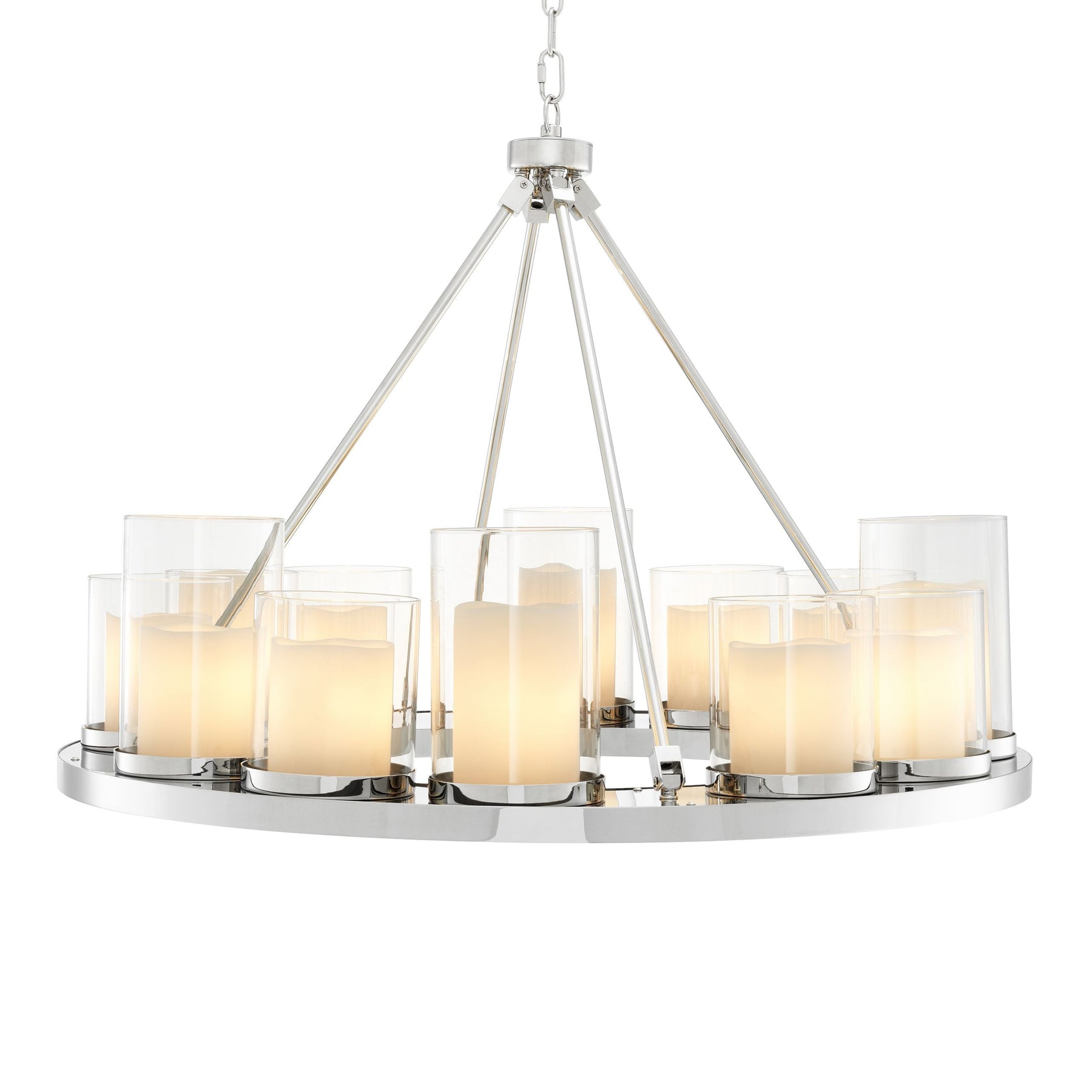 Summit Ring Modern Chandelier - Steel