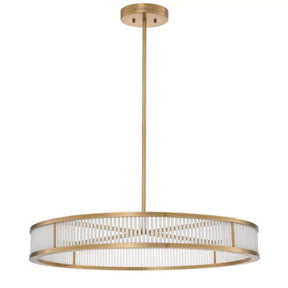 Fairy L Modern Brass Chandelier (Antique Brass & Frosted Glass)