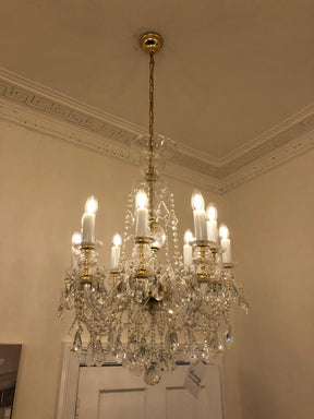 Aria Traditional 10 Light Crystal Chandelier