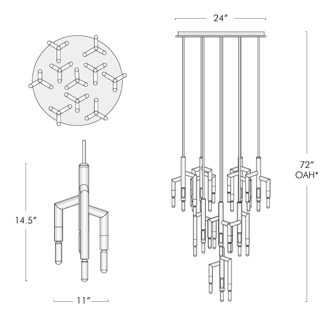 Aria Ranti 10 Light Circular Chandelier