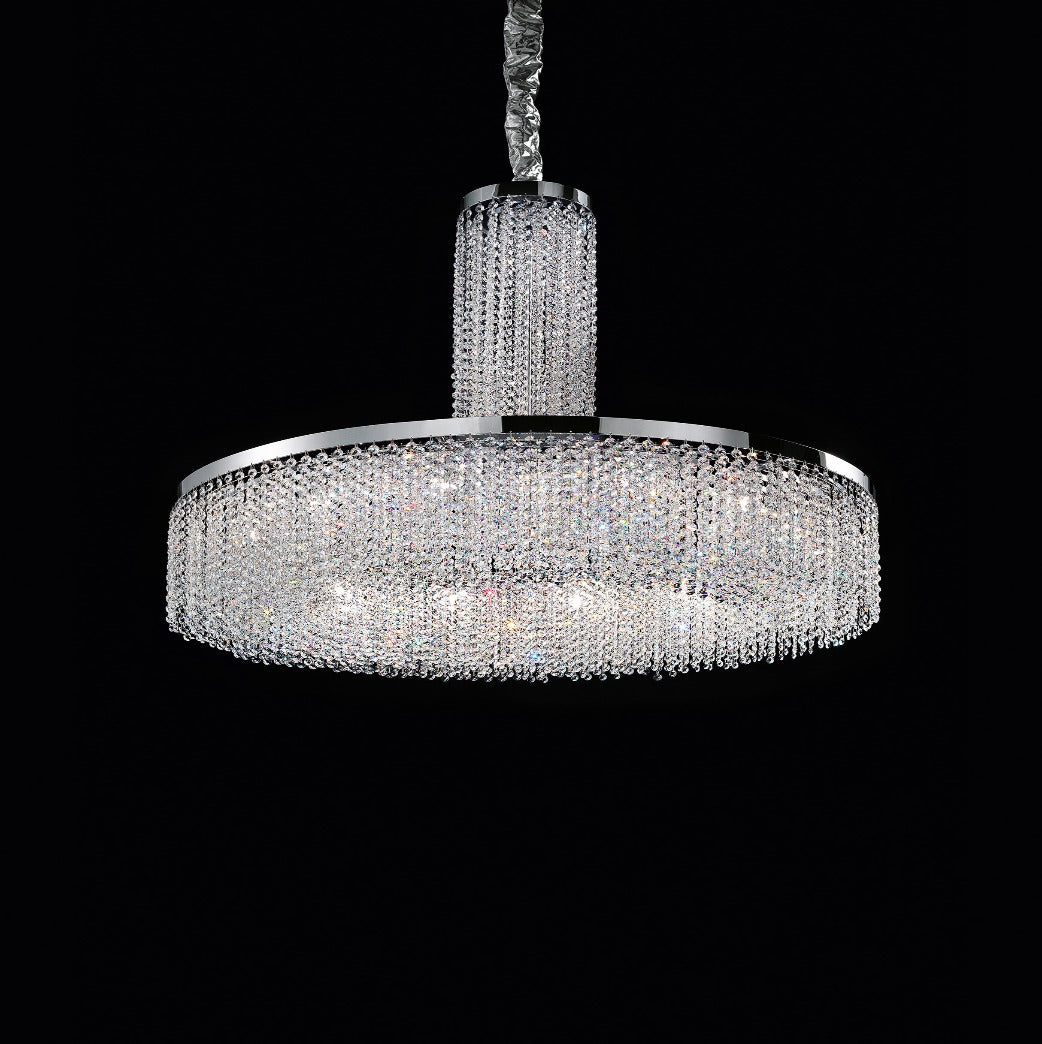 Aria VE815 12-Light Modern Glass Chandelier