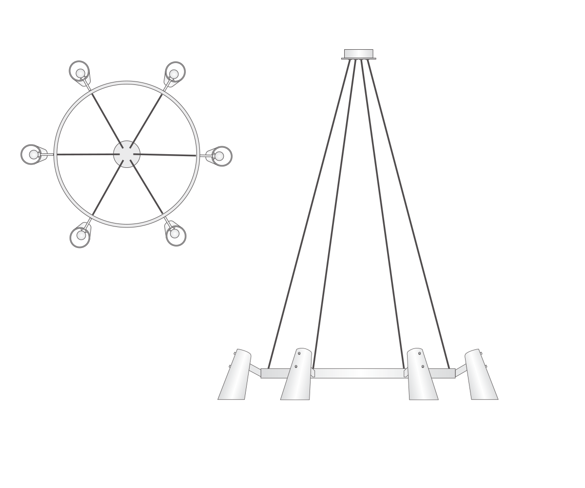 Aria Valette Circular Chandelier 48"