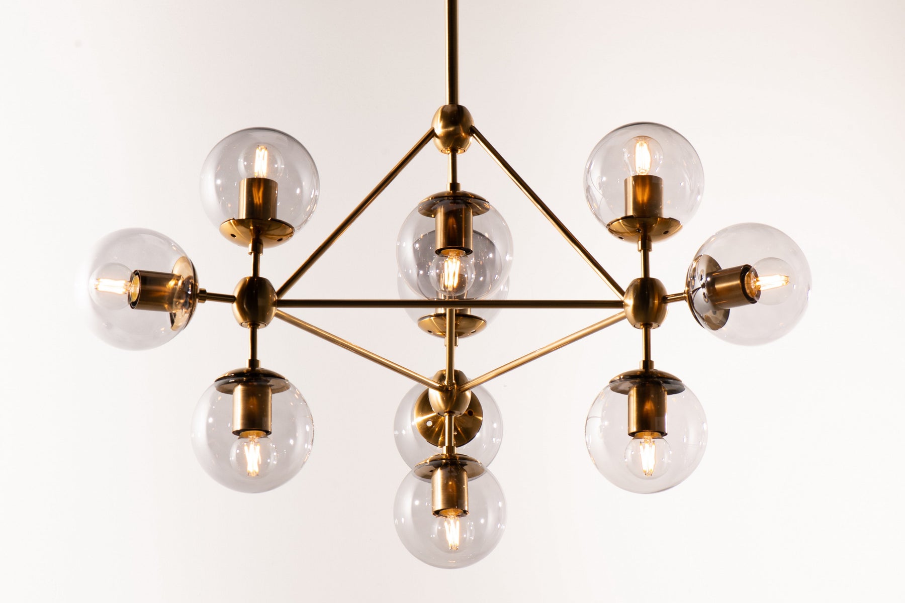 Aria Bordeaux Glass Globe Chandelier