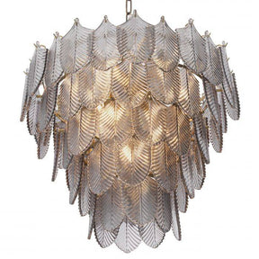 Verbier Modern Glass Chandelier S/L - Brass