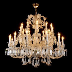 Aria Vesper 24 Crystal Chandelier (Gold/Silver)