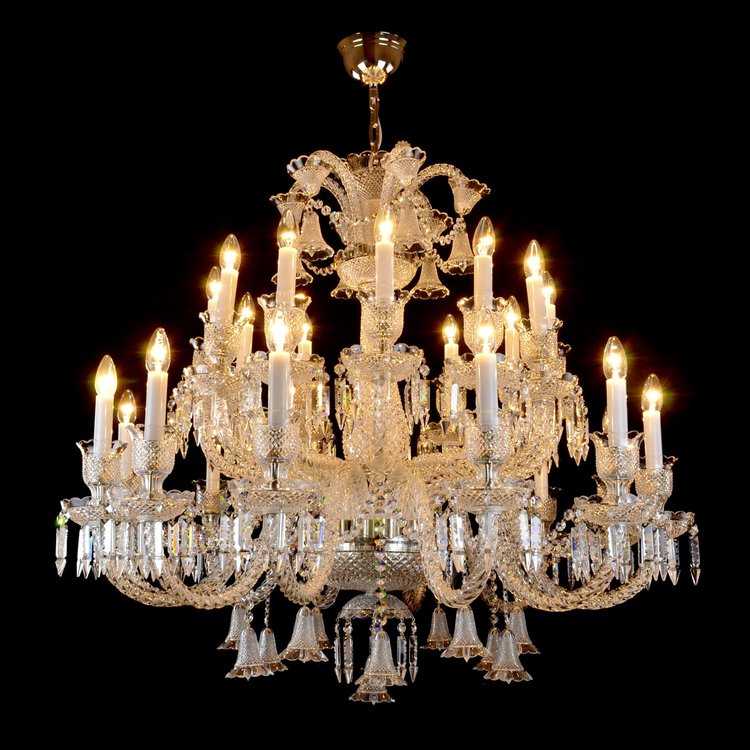 Aria Vesper 24 Crystal Chandelier (Gold/Silver)