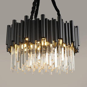 Viol Crystal Round Chandelier