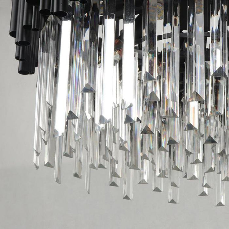 Viol Crystal Round Chandelier