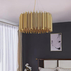 Viola Stainless Steel Chandelier