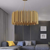 Viola Stainless Steel Chandelier