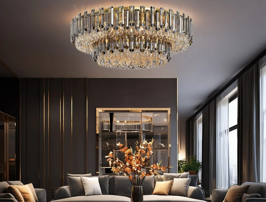 Arina Luxury Round Crystal Chandelier 31"