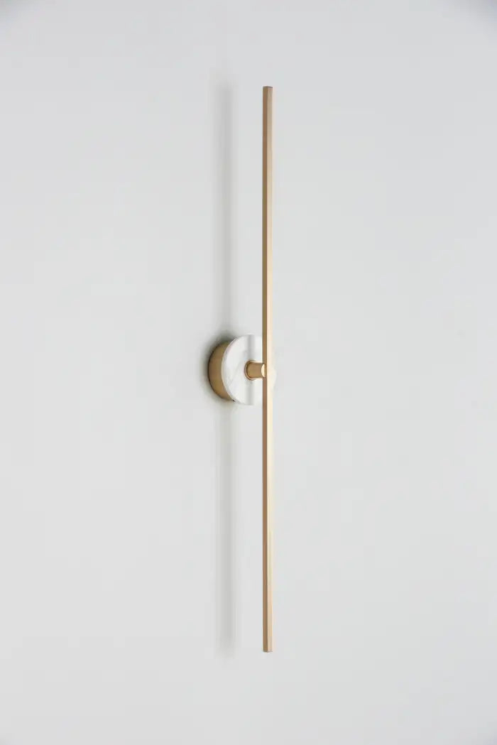 Long Wall Sconce With Alabaster