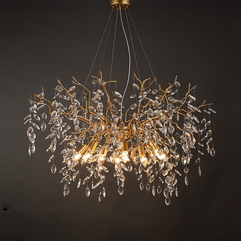 Aria Crystal Raindrop Branch Chandelier