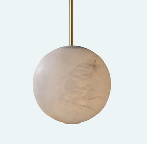 Alabaster Ball Modern Pendant Light