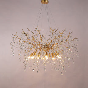 Aria Crystal Raindrop Branch Chandelier