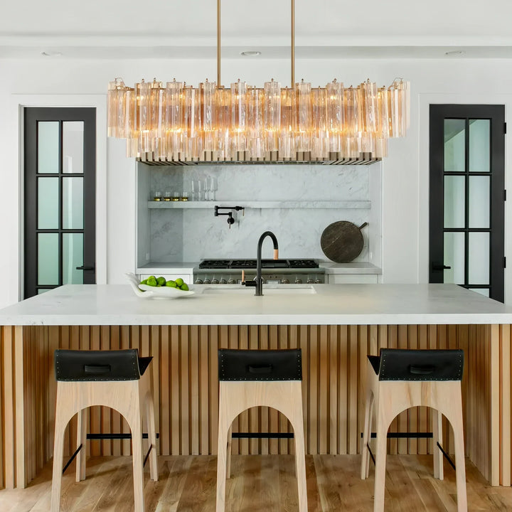 Addis 51'' Modern Linear Chandelier for Dining Room-