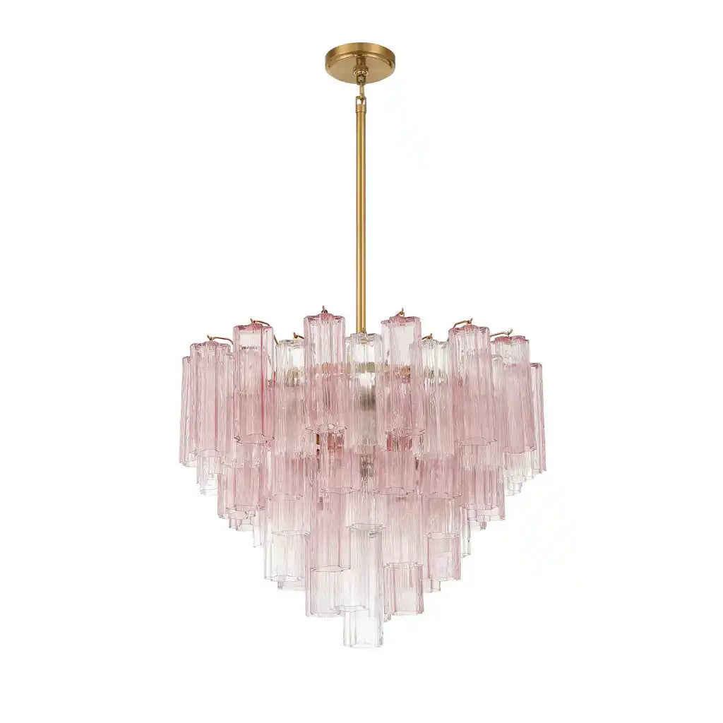 Addis Chandelier 17.8" 19.8" 22" 26.8" 32''D-22"-Brass-Spring-Arialamps