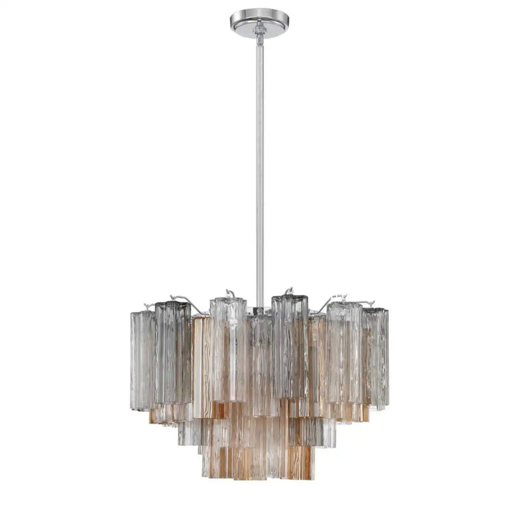 Addis Chandelier 17.8" 19.8" 22" 26.8" 32''D-17.8"-Chrome-Autumn-Arialamps