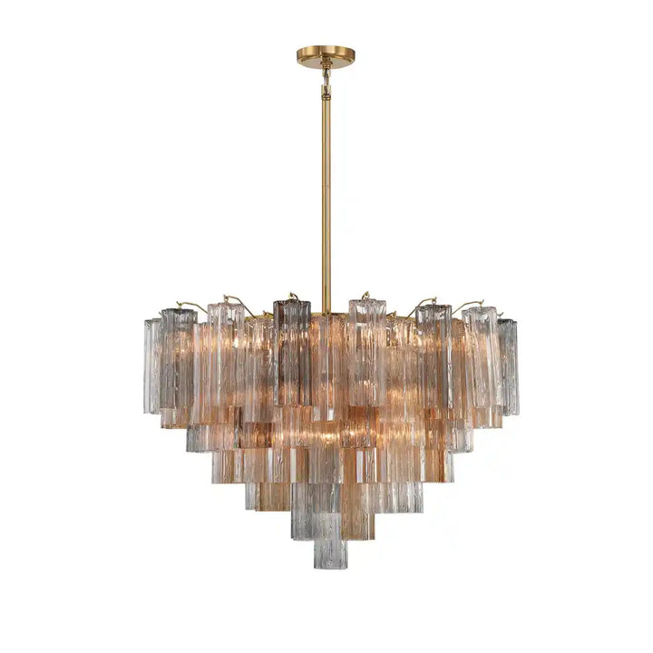 Addis Chandelier 17.8" 19.8" 22" 26.8" 32''D-22"-Brass-Autumn-Arialamps