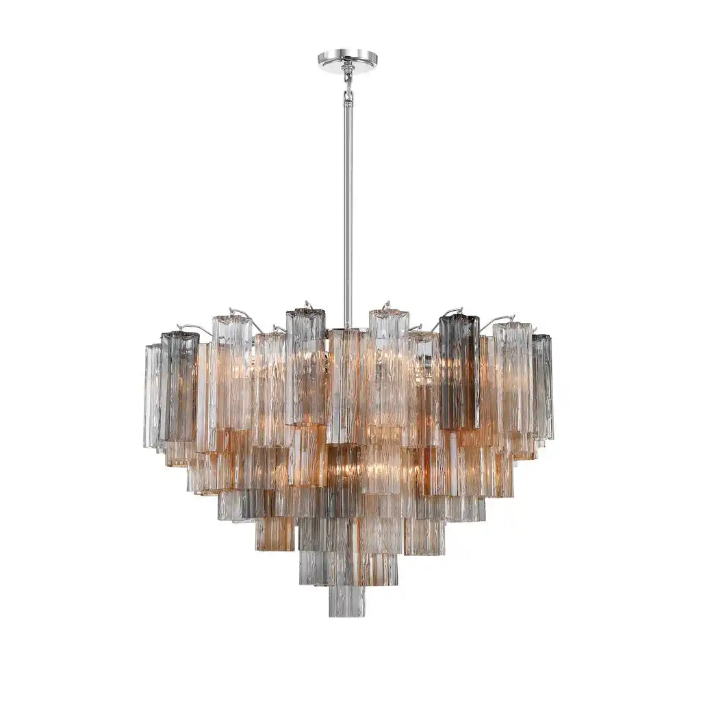 Addis Chandelier 17.8" 19.8" 22" 26.8" 32''D-26.8"-Chrome-Autumn-Arialamps