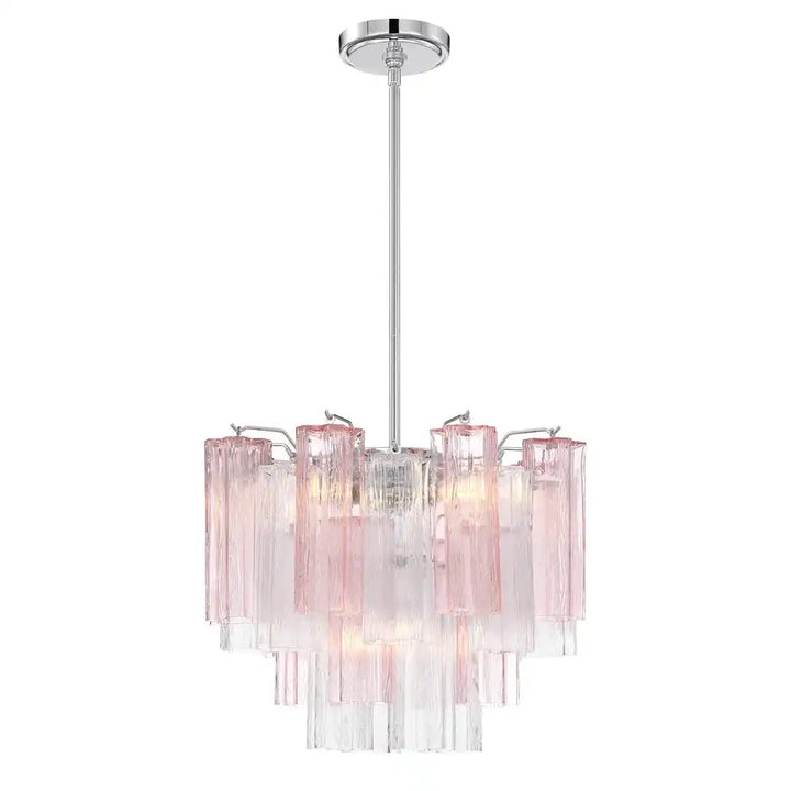 Addis Chandelier 17.8" 19.8" 22" 26.8" 32''D-17.8"-Chrome-Spring-Arialamps