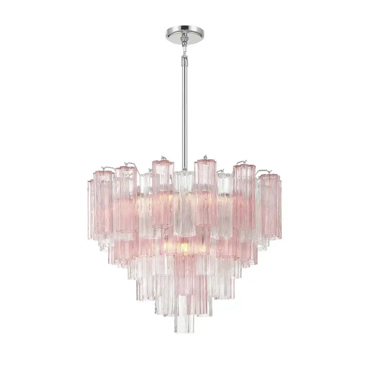 Addis Chandelier 17.8" 19.8" 22" 26.8" 32''D-22"-Chrome-Spring-Arialamps