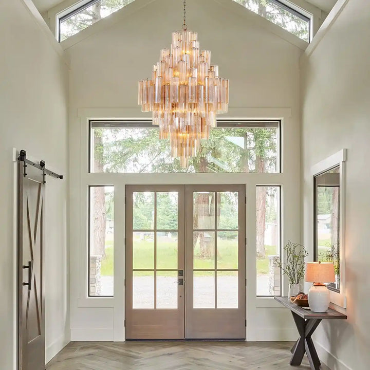 Addis Diamond Chandelier 49''H-Arialamps