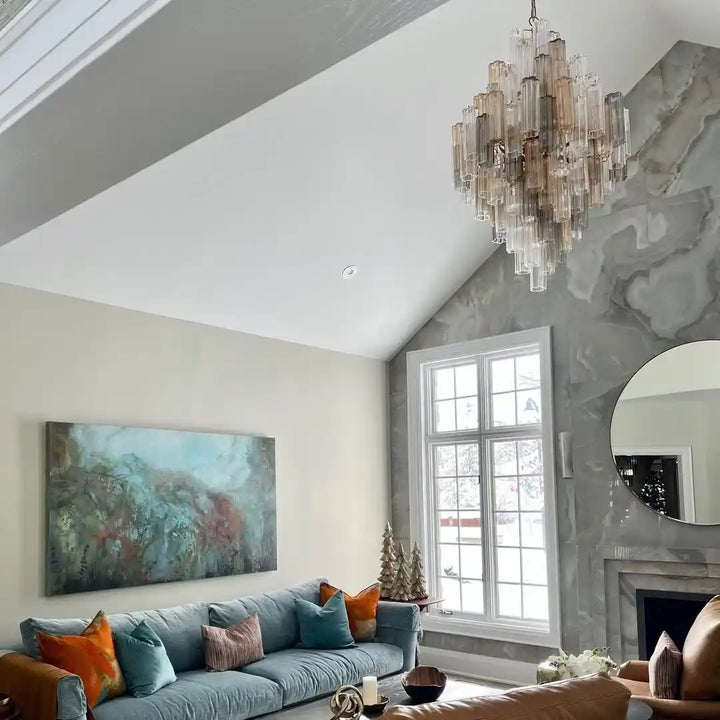 Addis Diamond Chandelier 49''H-Arialamps